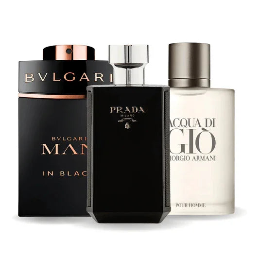 Zestaw 3 Perfum | Bvlgari Man in Black + Acqua di Giò + L'Homme Prada Intense
