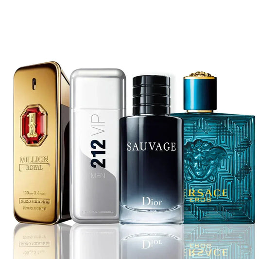 Zestaw 4 Perfum | 1 Million Royal + 212 VIP + Sauvage + Eros